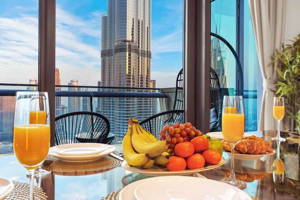 Dining with Burj Khalifa View